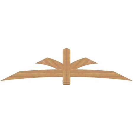 Ekena Millwork Davenport Timber Gable Bracket, Western Red Cedar, 96"W x 24"H x 1 1/2"D x 5 1/2"F, 6/12 Pitch GBW096X24X0206DAV00SWR